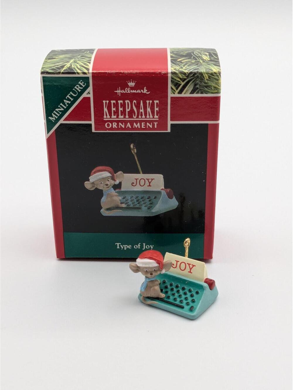 Hallmark Keepsake Type of Joy Miniature Ornament 1990, New in Box